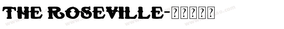 The Roseville字体转换
